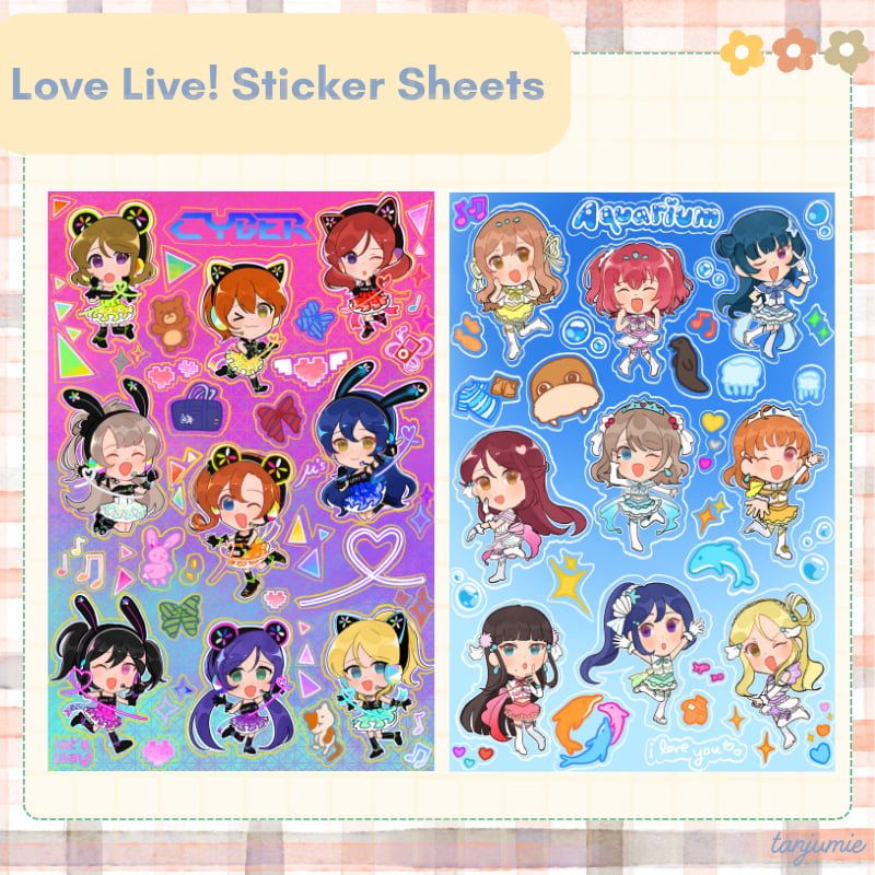 Love Live Sticker Sheets