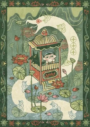Snake carrying a Palanquin