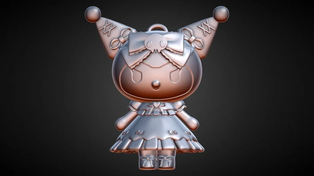 Kuromi in Goth Dress 3D Print Ready