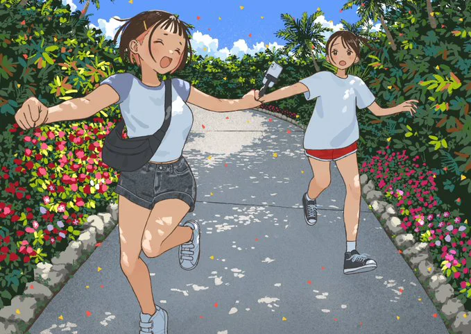 華やぐ道の先