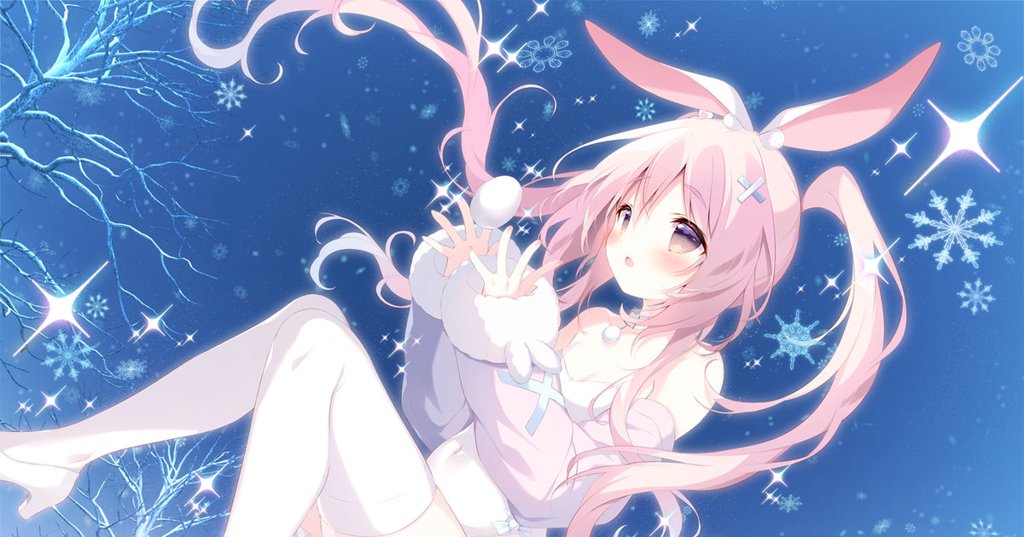 とける風花とシロうさぎ
