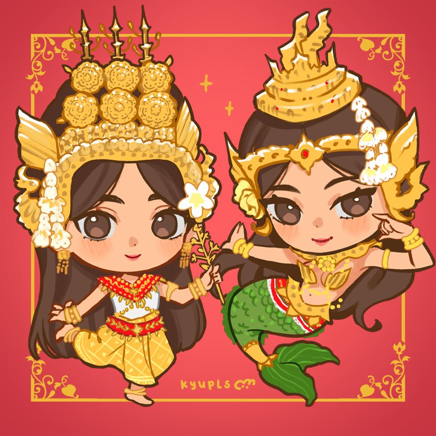 Apsara and Sovann Macha Keychains