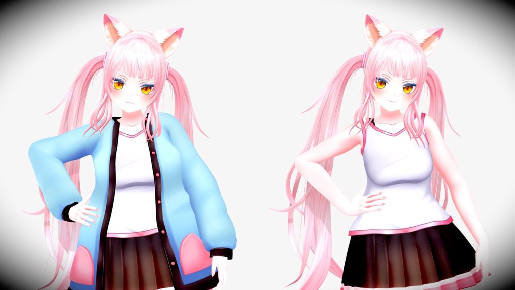 Rona Original 3d Model - VRChat VRM Avatar