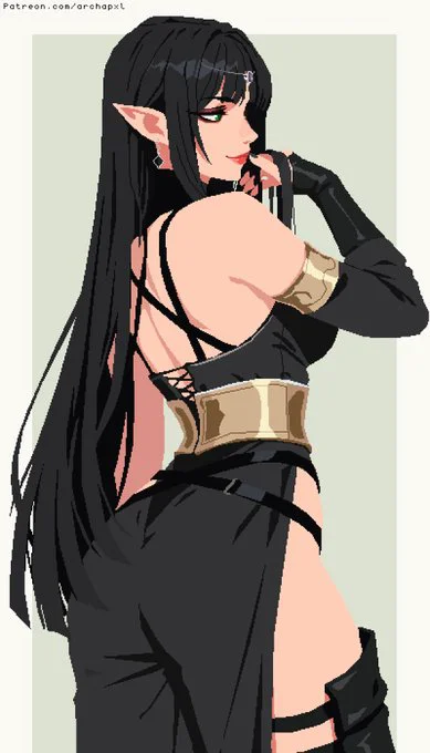 Shadowheart with her hair down
