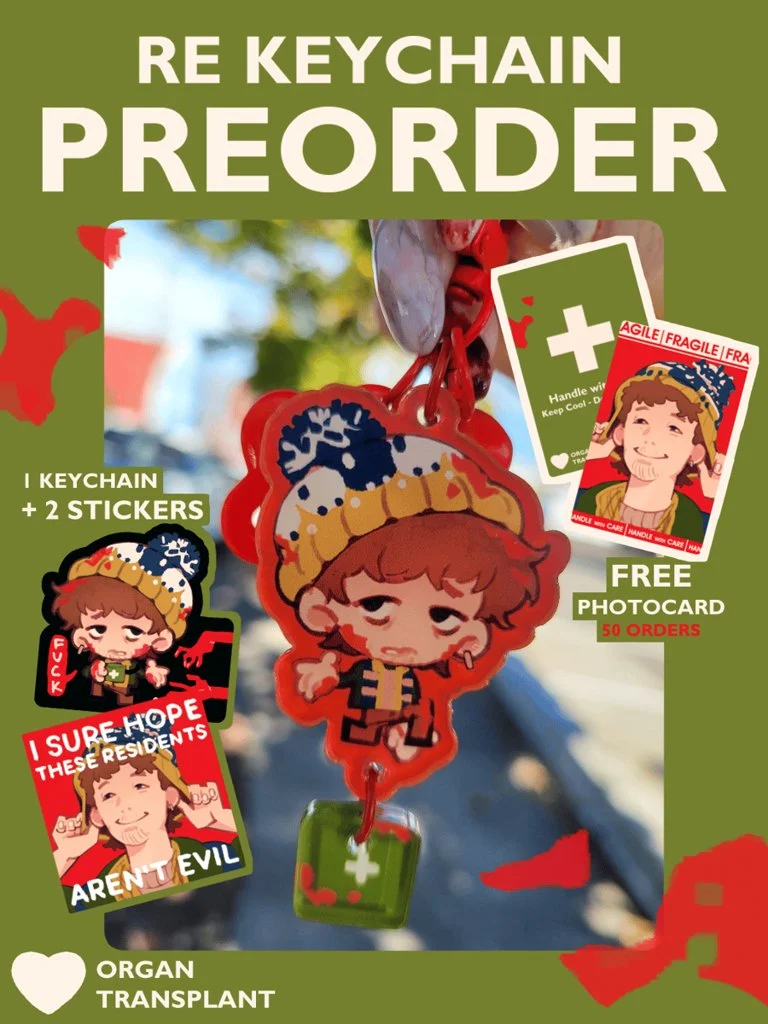 RE BRYAN Keychain + Stickers PREORDER
